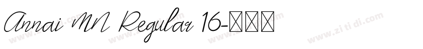 Annai MN Regular 16字体转换